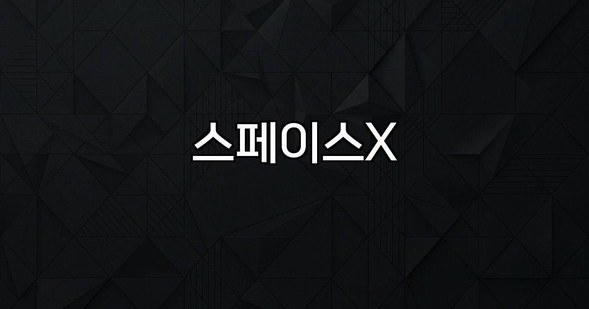스페이스X 우주수송 재사용로켓 우주탐사 민간우주산업